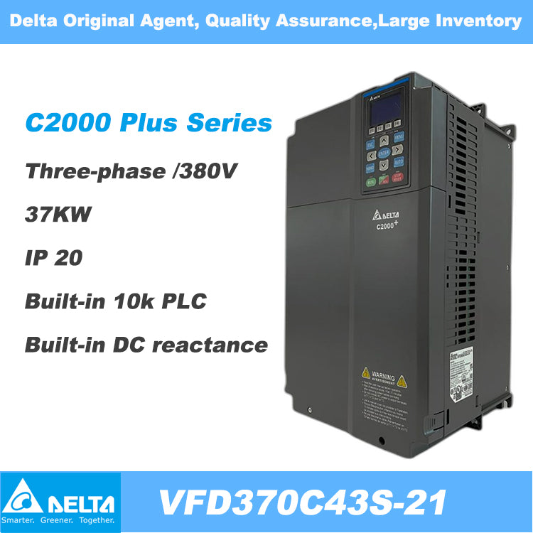 Delta VFD370C43S-21 380 V~480 V/3P, 37 kW, 50 PS 